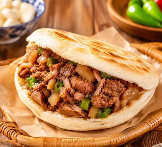 🥙Roujiamo (Chinese Burger) 招牌腊汁肉夹馍
